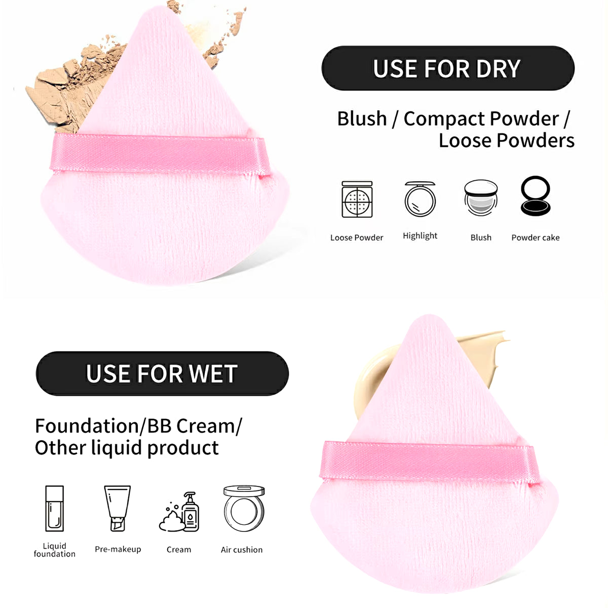 Professional 30-Piece Makeup Brush Set with 15 Makeup Sponges and Cleaning Bowl for Travel