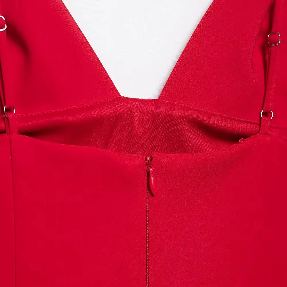 Sexy Women'S Convex Embellished Floral Designs Thin Shoulder Straps Hip Dresses Strapless Banquet Party Women'S Dresses