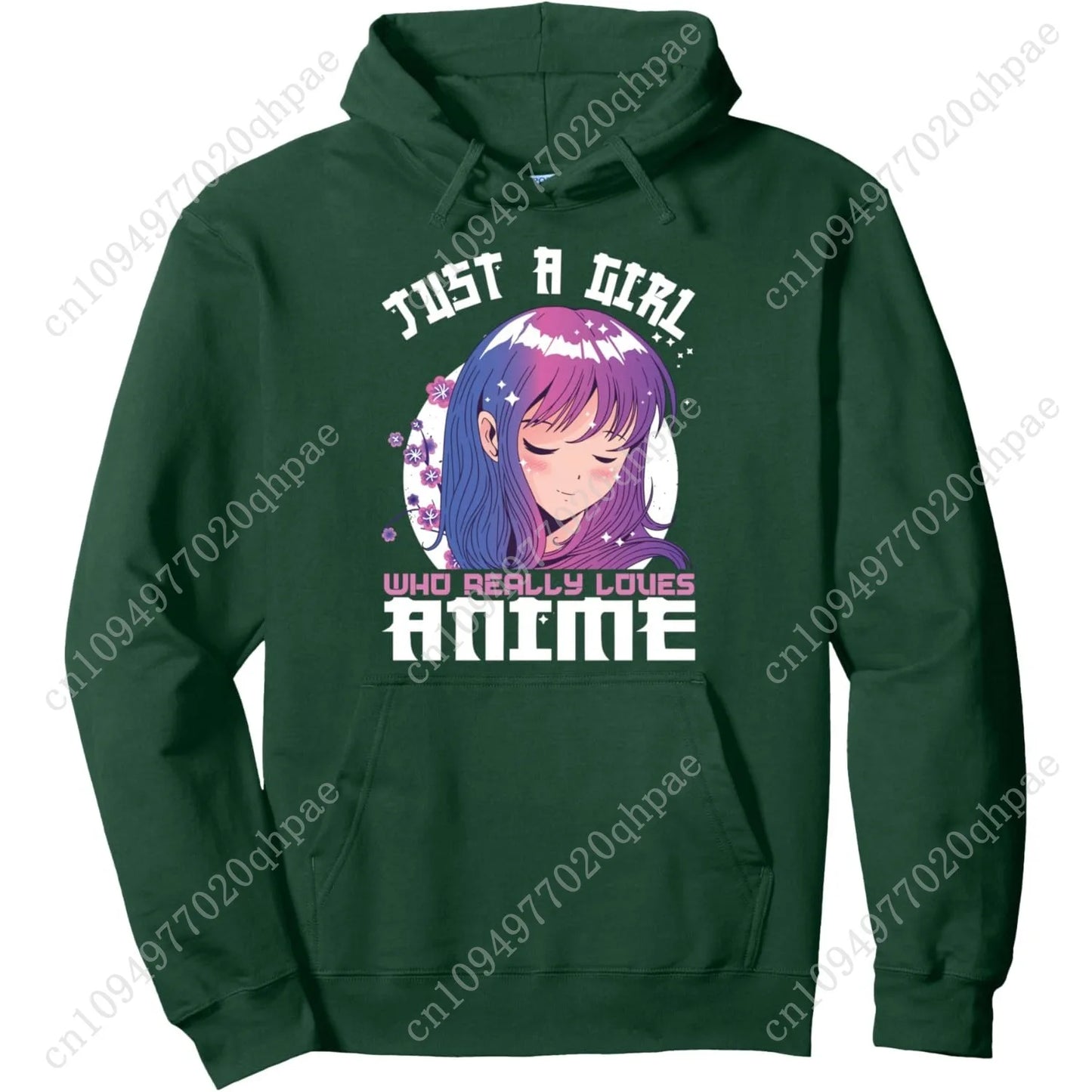 Anime Gifts for Teen Girls Just A Girl Who Loves Anime Pullover Hoodie